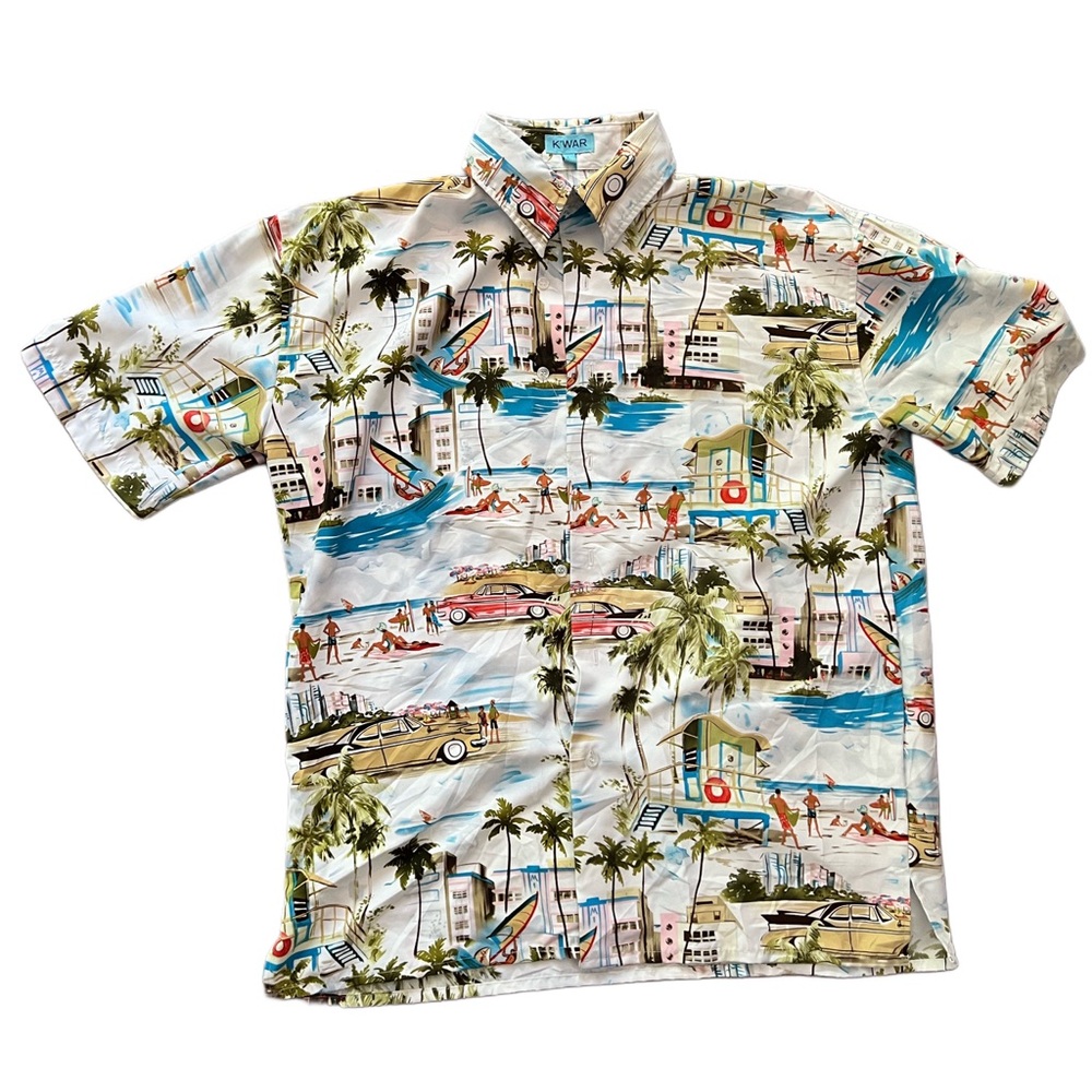 K’war Vintage Hawaiian Button Up
